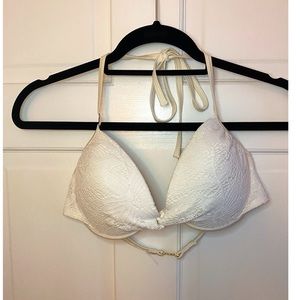 VS White Push-up Bikini Top